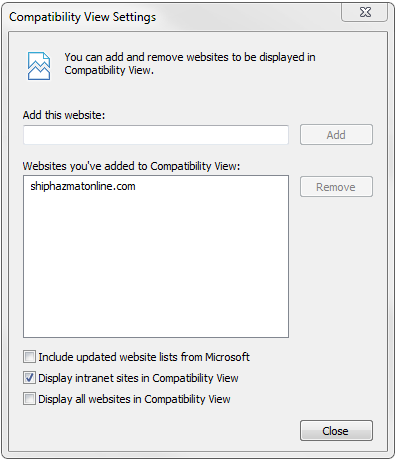 CompatibilityView