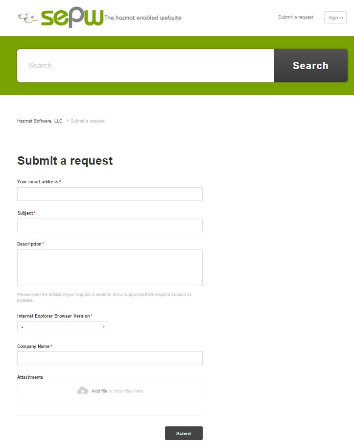 SupportPage
